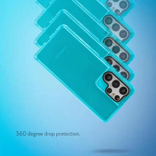 Vista 6 de SteepLab Funda de barrera para Samsung Galaxy S21 Ultra (pantalla de 6.8 pulgadas), funda absorbente de impactos con protección completa contra
