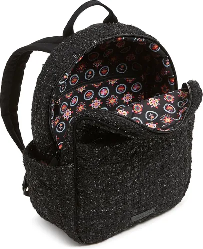 Vista 3 de Vera Bradley - Mochila pequeña de algodón para mujer Negro