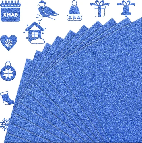 Vista 8 de FEILIBAY 20 hojas de papel de cartulina negra con purpurina, tamaño A4, para manualidades, decoraciones de cumpleaños y bodas, caja de regalo