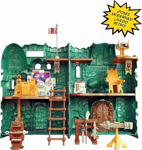 Vista 3 de Masters of the Universe Mattel Masters of the Universe Origins Set de Juego y Figura de Acción, Castillo de Grayskull con Hechicera, Juguetes MOTU