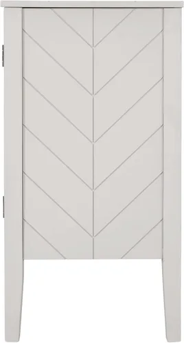 Vista 9 de Elegance Accent - Armario de almacenamiento, armario de madera con estante ajustable, adecuado para entrada, sala de estar, dormitorio