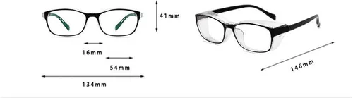 Vista 6 de Gafas de seguridad anti niebla para mujeres y hombres, TR90, lentes de bloqueo de luz azul, transparentes, antiarañazos, protección UV, marco