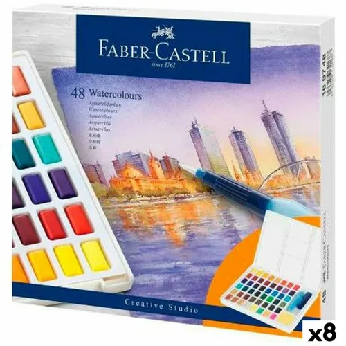 Vista 2 de Set de Pinturas Acuarela Faber-Castell Creative Studio (8 Unidades)