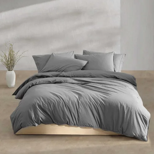 Vista 13 de Calvin Klein - Juego de edredón tamaño individual/individual XL, ropa de cama moderna de percal lavado de algodón con fundas a juego, certificado