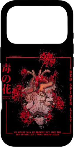 Vista 30 de Carcasa estética para iPhone 17, diseño de lirio de araña roja o Higanbana en Japón