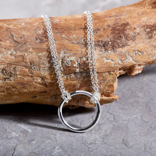 Vista 7 de Silpada 'Karma Central' Choker Pendant Necklace in Sterling Silver, 14" + 2