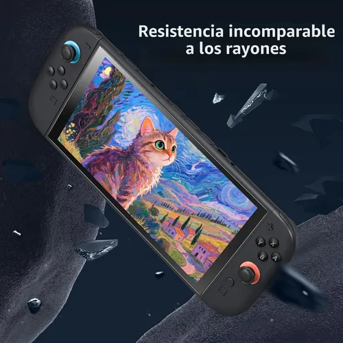 Vista 7 de PERFECTSIGHT Protector de pantalla de vidrio templado con luz azul mate antideslumbrante compatible con Nintendo Switch 2 2025, protección ocular
