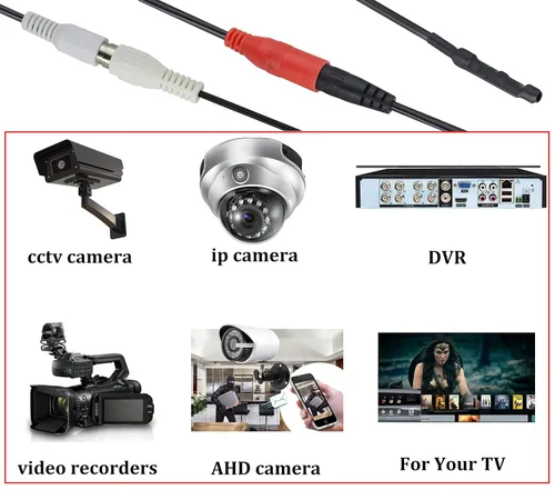 Vista 6 de CCTV Micrófono Audio Cable Pickup Device Mic Outdoor CCTV RCA Vigilancia Micrófono DVR Alta Sensibilidad Preamplificador Amplificado Dispositivo