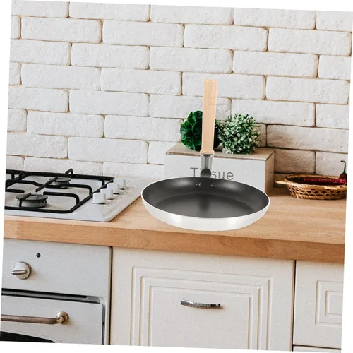 Vista 9 de Sartén de huevo antiadherente japonés Oyakodon Mini sartén para tortilla, sartén pequeña para huevos, práctica sartén de metal, mango de aislamiento