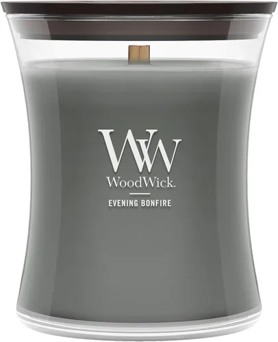 Vista 8 de WoodWick Santal Myrrh - Vela grande en frasco con forma de reloj de arena, cera de mezcla de soya prémium, mecha de madera Pluswick Innovation