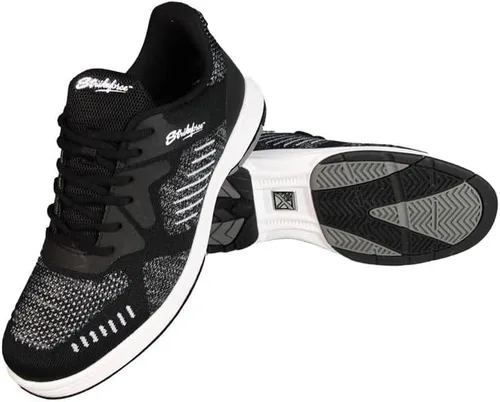 Vista 4 de KR Strikeforce Zapatos de bolos para mano derecha de capitán negrogrisblanco