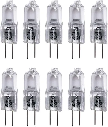 Vista 7 de Vstar Q20/G4/CL/12V, 10 vatios, tipo T3 JC, 12 voltios, transparente, base bipin G4, bombilla halógena (paquete de 20) Vida útil de 2000 horas