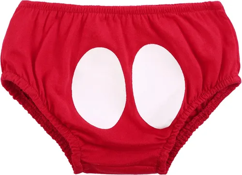 Vista 3 de Traje de pastel de media manera a un cumpleaños para bebés y niños con tirantes y pantalones cortos para fotos