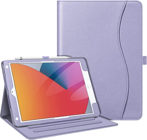 Vista 18 de Fintie - Funda para iPad de 9ª / 8ª / 7ª generación (2021/2020/2019) de 10.2 pulgadas - [Protección de esquinas] Funda con soporte de visualización