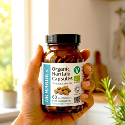 Vista 8 de DR WAKDE'S® Cápsulas Haritaki (Terminalia chebula/Hirda) I 100% Herbal I 60 Cápsulas Vegetales I Suplemento ayurvédico I Descuentos por cantidad I