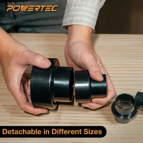 Vista 11 de POWERTEC 70297 Adaptador modular paso 4 en 1 - Compra accesorios de manguera para colector de polvo Vac