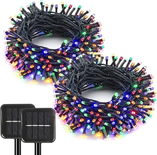 Vista 19 de SyouHome - Guirnalda de luces solares para exteriores, paquete de 6 600 luces LED solares de Navidad Varios