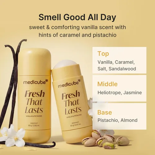 Vista 4 de medicube Desodorante con cúrcuma de ácido kójico, aroma de vainilla dulce