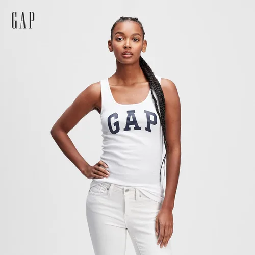 Vista 4 de GAP Women's Ribbed Tank Top Logo