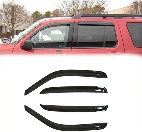 Vista 16 de Deflectores de viento de ventana lateral a prueba de lluvia para Land Rover Freelander 2 LR2 L359 2007-2015, juegos de protectores de lluvia solar