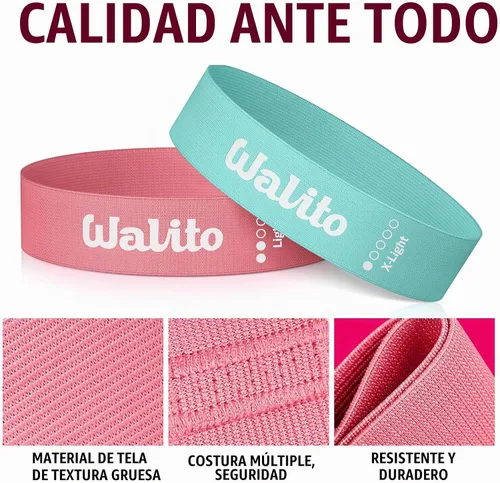 Vista 2 de Fabric Resistance Bands for Working Out - Booty Bands for Legs -Glutes Training for Women and Men - Exercise Bands for Squats, Yoga, Physical