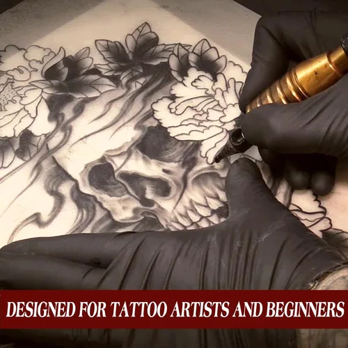 Vista 7 de 5 piezas de piel falsa de 0.118 pulgadas - Piel de tatuaje de doble cara para practicar tatuajes, piel falsa para principiantes y artistas