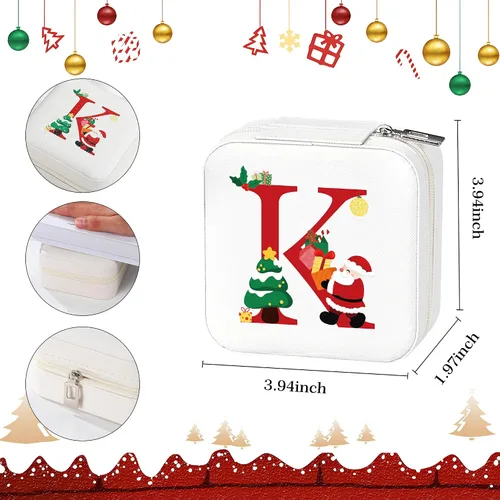Vista 4 de Parima Regalos para hija organizador de joyas, estuche de joyería de viaje para hija, regalos de cumpleaños para hija, regalos de Navidad, regalos