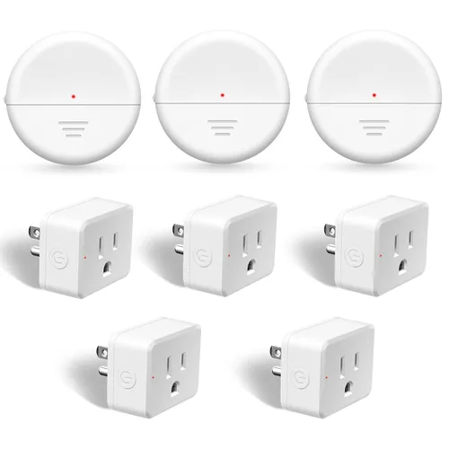 Vista 122 de NineLeaf - Enchufe de salida de control remoto, interruptor de luz de encendido y apagado inalámbrico desmontable 500FT Light Plug Decorator