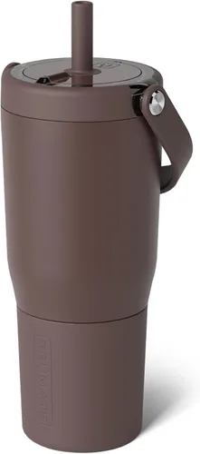 Vista 34 de BrüMate Resa - Vaso de viaje 100% a prueba de fugas de 25 onzas con asa y pajilla, popote SoftSip flexible, funda de silicona para mayor