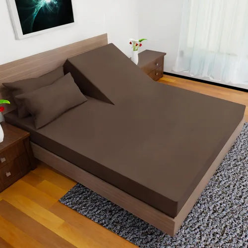 Vista 20 de Juego de sábanas Split King con 2 sábanas bajeras individuales XL, ropa de cama de 5 piezas, sin arrugas, resistente a la decoloración, microfibra