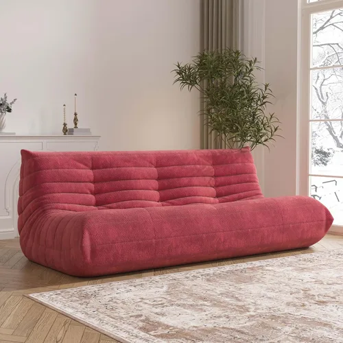 Vista 25 de YVDNHP Puf de espuma viscoelástica, sofá Fireside Togo con almohada