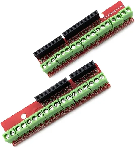 Vista 5 de KIRO&SEEU Terminal de placa de expansión Proto Screw Shield V2 compatible con Ar-duino UNO R3 Top