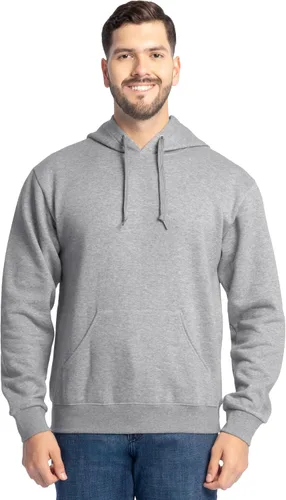Vista 12 de Fruit of the Loom Men's Eversoft Fleece Pullover Hooded Sweatshirt, Moisture Wicking & Breathable Jersey jaspeado caqui