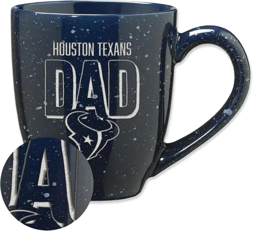 Vista 54 de Rico Industries NFL Football #1 Dad 16 oz Team Color Laser Engraved Ceramic Coffee Mug