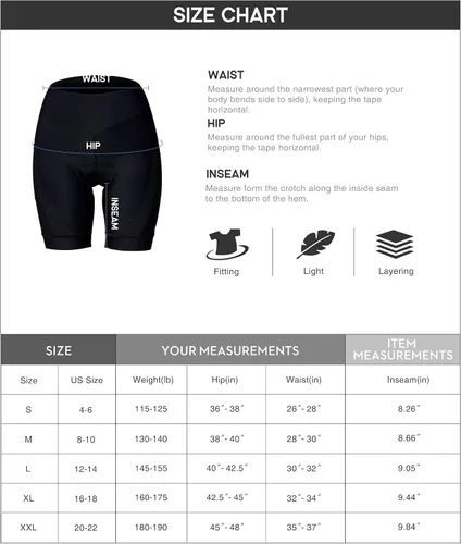 Vista 6 de Heathyoga Pantalones cortos de ciclismo acolchados 4D para mujer, con bolsillos, acolchados, pantalones cortos de ciclismo para mujer