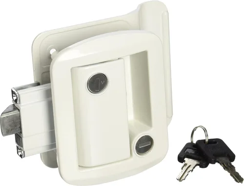 Vista 4 de A P Products Juego de cerradura universal para cámper, color negro, Negro