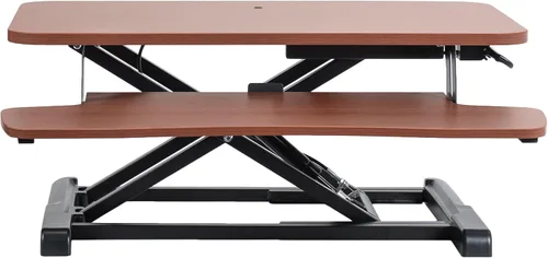 Vista 10 de VIVO Convertidor de escritorio de 26 pulgadas, Serie K, elevador ajustable de sentado a parado, estación de trabajo para dos monitores y laptop