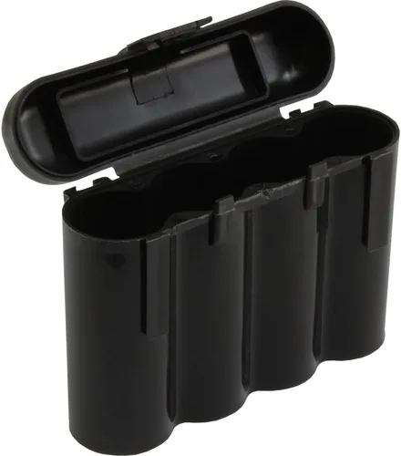 Vista 3 de Paquete de 10 fundas de almacenamiento para pilas AA / AAA / CR123A negras