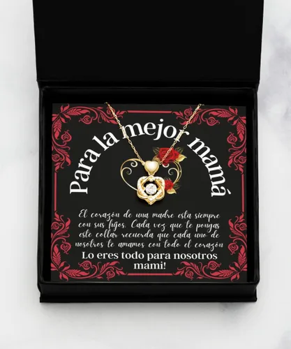 Vista 3 de Para la mejor mamá, regalo para mamá, collar para madre de hijo