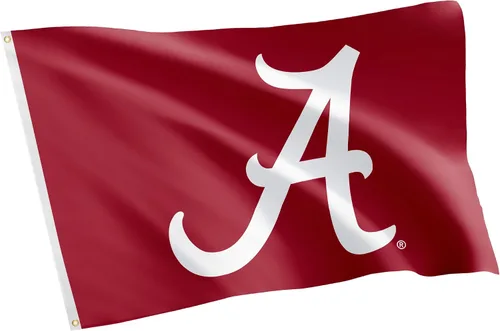 Vista 7 de Desert Cactus Bandera de la Universidad de Alabama Crimson Tide Bama UA Banners 100% poliéster para interiores y exteriores, banderas de 3 x 5 pies
