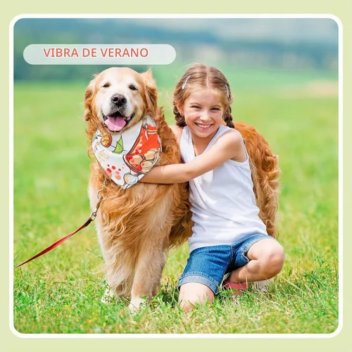 Vista 6 de Chunful - 50 bandanas de verano para perros y mascotas, bufandas triangulares a granel, babero, disfraz de mascota de temporada, traje de gato