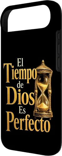 Vista 3 de Fe Cristiana El Tiempo De Dios ES Perfecto Hourglass Case for iPhone Air