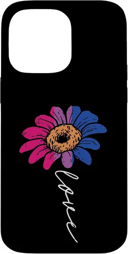 Vista 21 de Funda para iPhone 16 Love Sunflower Floral LGBTQ Bisexual Flag Gay Pride Ally Bi