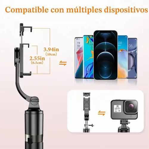 Vista 6 de Trípode de teléfono Selfie Stick de aleación de aluminio de 62 pulgadas con control remoto inalámbrico compatible con iPhone 17 16 15 14 13 pro Xs