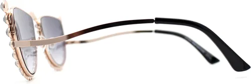 Vista 3 de Gafas de sol de ojo de gato con diamantes de imitación para mujer