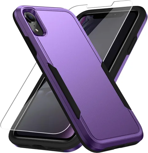 Vista 10 de Funda para iPhone 12 Pro Max, con protector de pantalla, [probada contra caídas de grado militar], resistente, resistente, a prueba de golpes