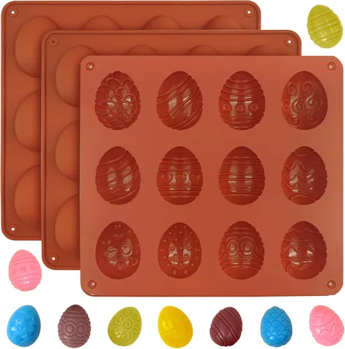Vista 5 de Moldes de chocolate de Navidad, 3 moldes de silicona para caramelos, bastón de Papá Noel, árbol de Navidad, moldes de jengibre para cubitos