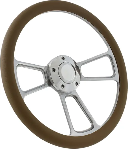 Vista 9 de 14" foreversharp Billet Aluminio Negro Mitad Wrap muscular Volante