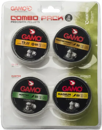 Vista 8 de Gamo Air Rifle Pellet Combo Pack .177 or .22 Assorted Pellet Shapes Inside - Great Mix For Target And Hunting - Precision Weight Graded Sets