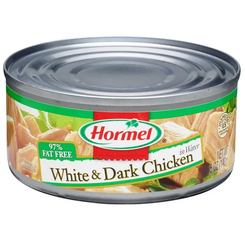 Vista 9 de Hormel Pechuga de pollo prémium en agua con carne de costilla, 98% libre de grasa, latas de 5 onzas (paquete de 12) 98% libre de grasa